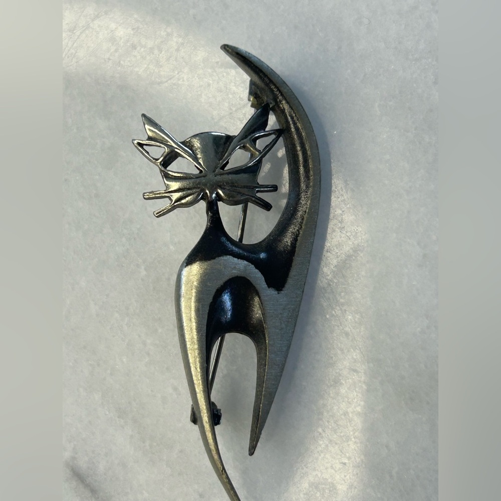 H.C. CO Cat Brooch stamped 1061